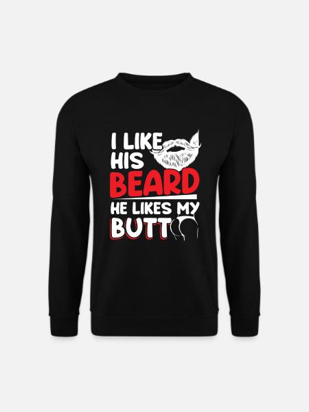 Couples Relationship Beard Lovers - Unisex Sweatshirt - black