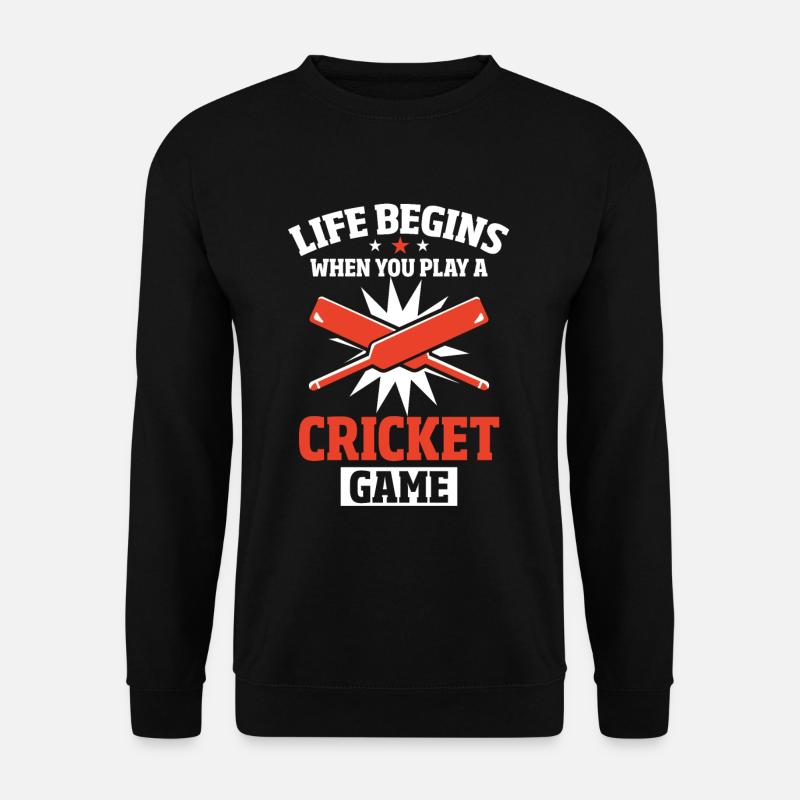 Cricket players - Unisex Sweatshirt - black