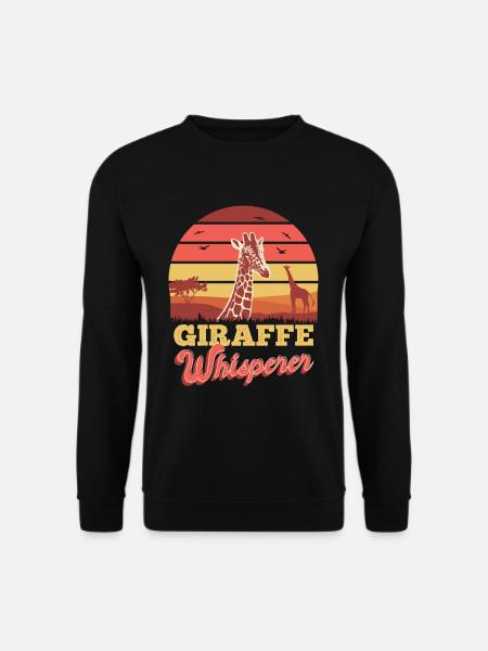 Giraffe Whisperer Safari Giraffe Lovers - Unisex Sweatshirt - black