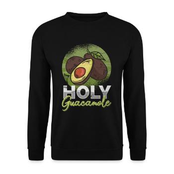 Guacamole Vegetarian Mexican Avocado Liebhab - Unisex Sweatshirt - black - Front - Alina (178cm) & Michal (187cm)