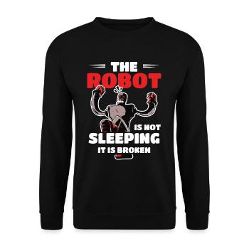 Robotics Robot Engineer - Unisex Sweatshirt - black - Front - Alina (178cm) & Michal (187cm)