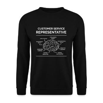 Account executive - Unisex Sweatshirt - black - Front - Alina (178cm) & Michal (187cm)