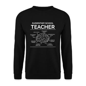 Instituteur Instituteur - Sweat-shirt Unisexe - noir - Devant - Alina (178cm) & Michal (187cm)