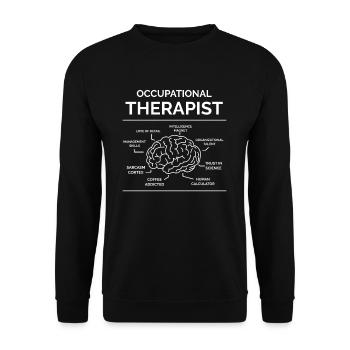 Occupational therapist - Unisex Sweatshirt - black - Front - Alina (178cm) & Michal (187cm)