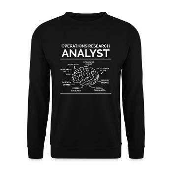 Farm Research Analyst - Unisex Sweatshirt - black - Front - Alina (178cm) & Michal (187cm)