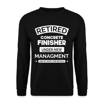 Pavés de béton retirés - Sweat-shirt Unisexe - noir - Devant - Alina (178cm) & Michal (187cm)