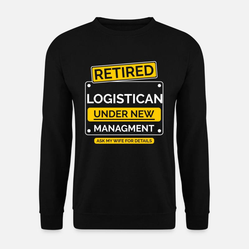 Logistiker Ruhestand Rente - Unisex Pullover - Schwarz