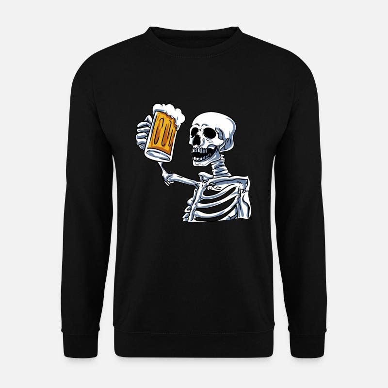 Beer Skeleton - Unisex Sweatshirt - black
