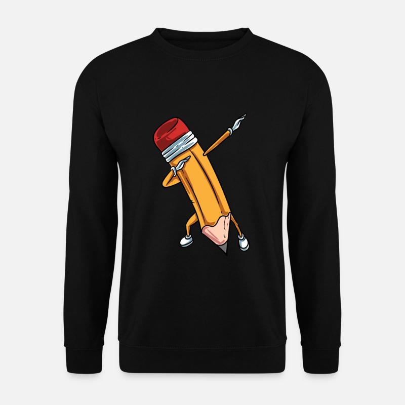 Bleistift Stift Schule - Unisex Pullover - Schwarz