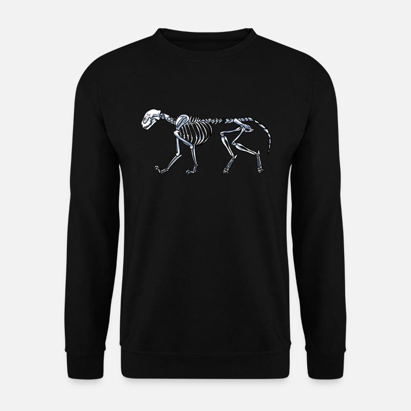 Skeleton Cat - Unisex Sweatshirt - black