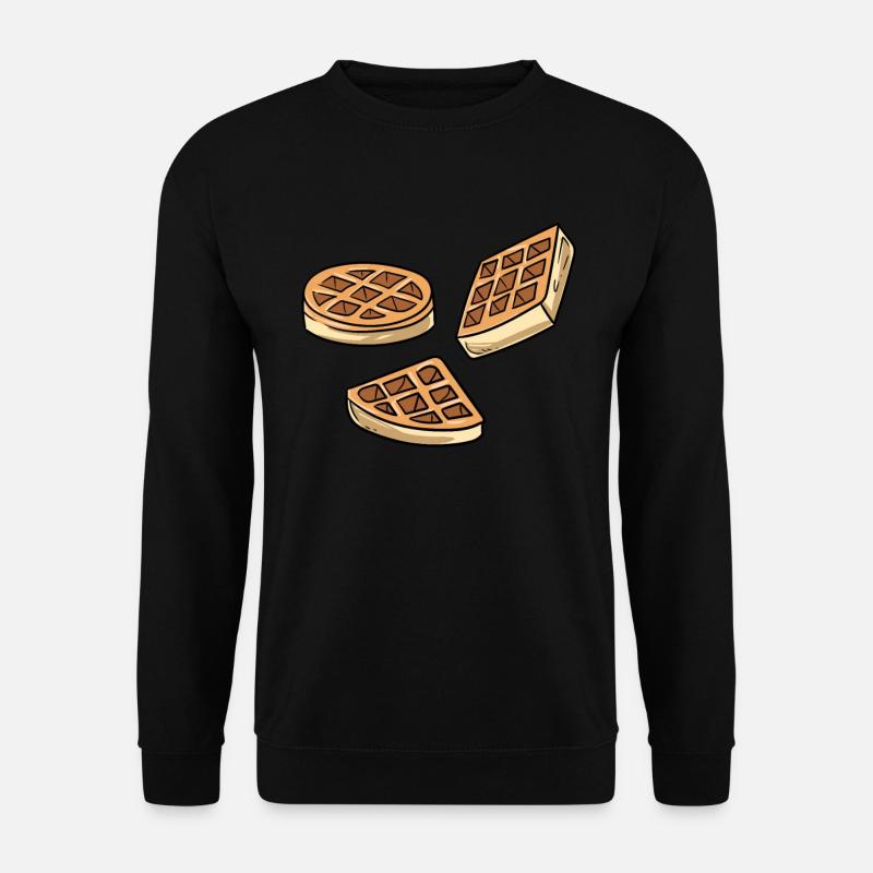 Waffel Süßigkeiten - Unisex Pullover - Schwarz