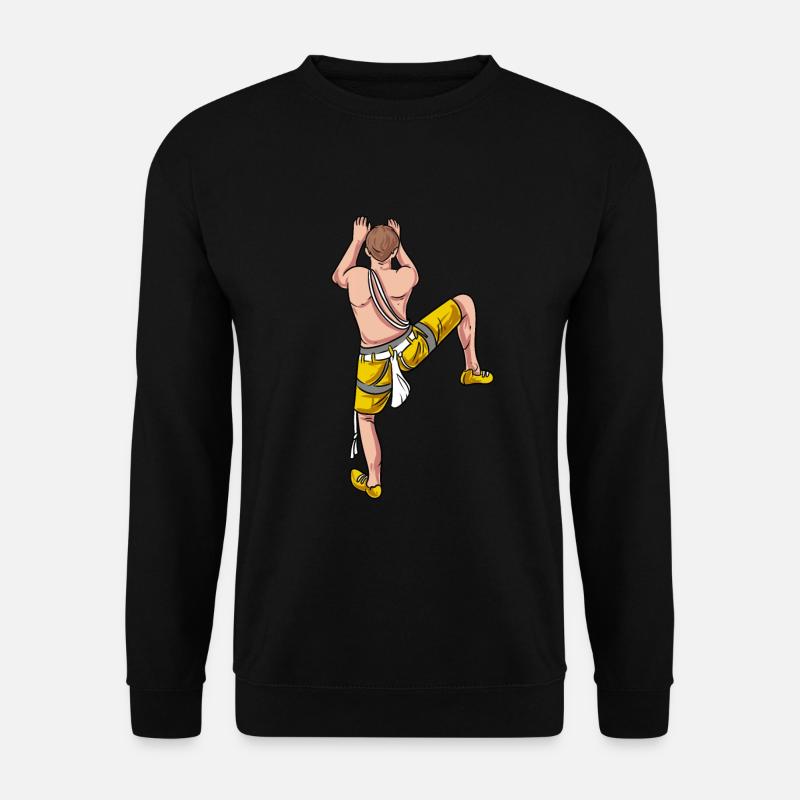 Mur d’escalade d’alpinisme - Sweat-shirt Unisexe - noir