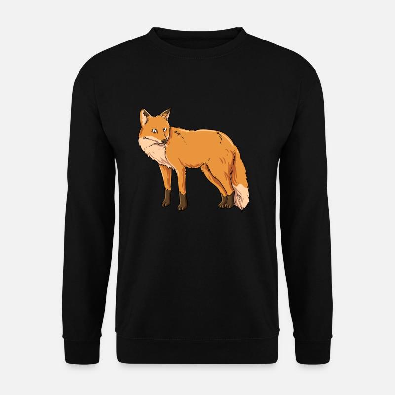 Fox Cunning Wildlife - Unisex Sweatshirt - black