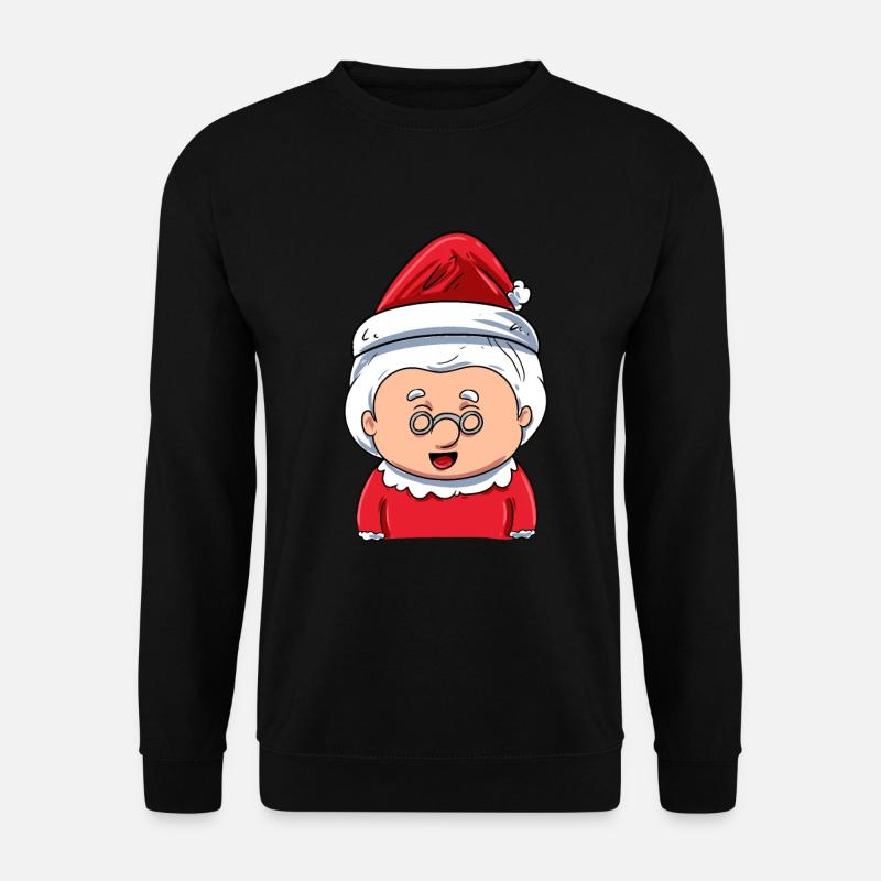 Frau Weihnachtsmann - Unisex Pullover - Schwarz