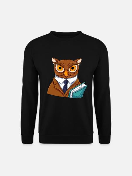 Owl Bird Eagle Owl - Unisex Sweatshirt - black