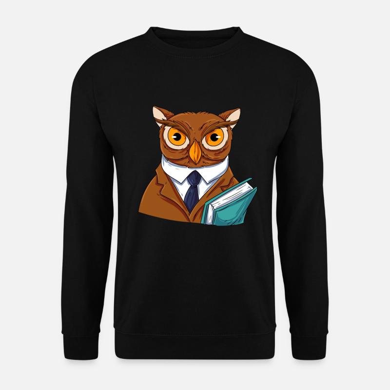 Owl Bird Eagle Owl - Unisex Sweatshirt - black