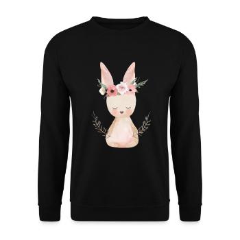 Cute Easter - Unisex Sweatshirt - black - Front - Alina (178cm) & Michal (187cm)