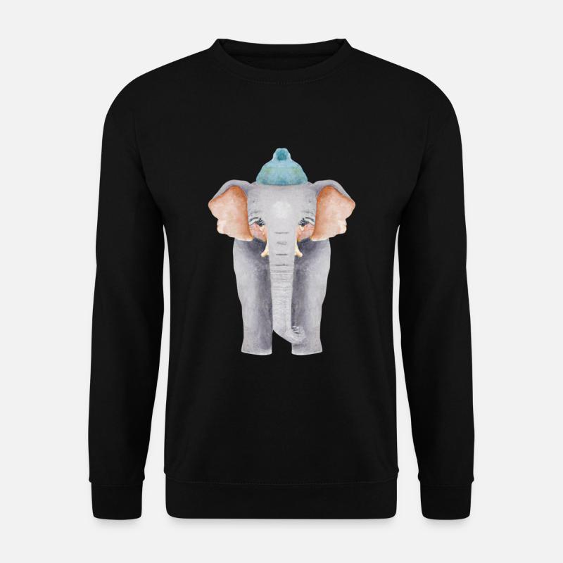 Elephant - Unisex Sweatshirt - black