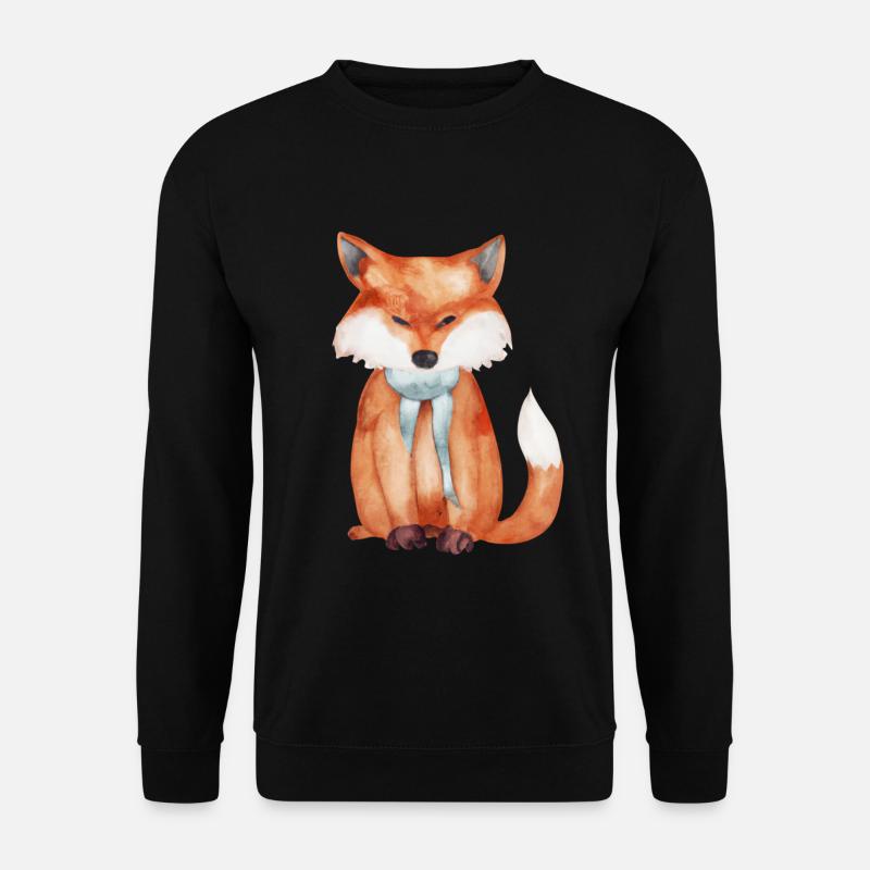 Niedlicher Fuchs - Unisex Pullover - Schwarz