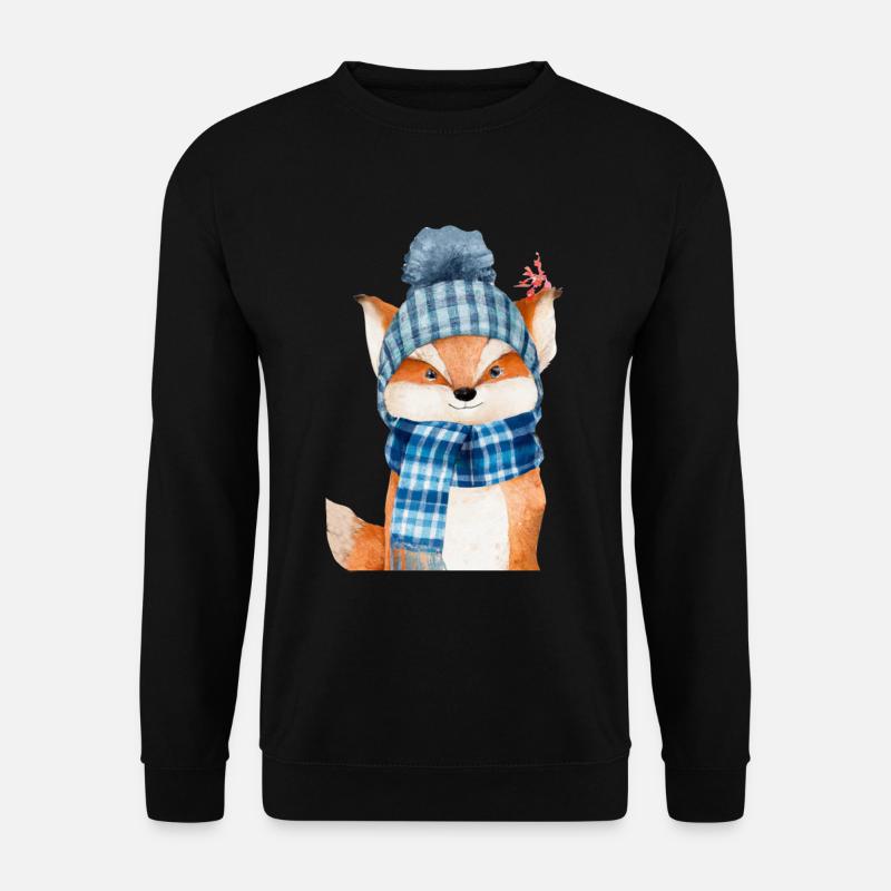 Winter Fox - Unisex Sweatshirt - black