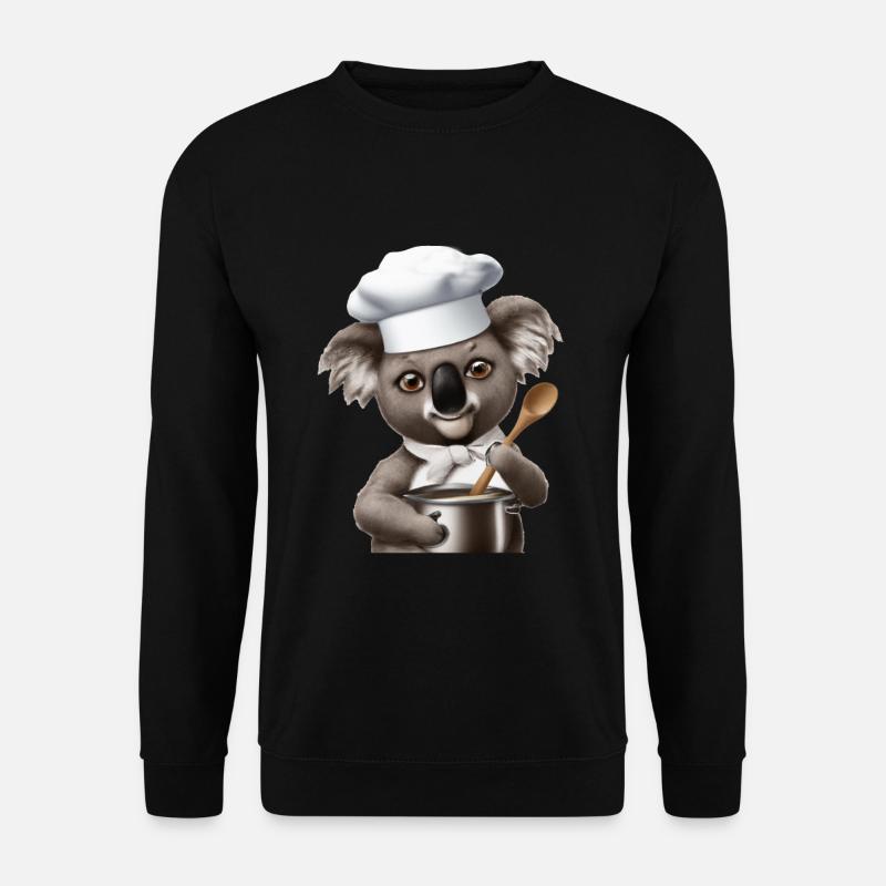 Cooking Spoon Koala - Unisex Sweatshirt - black