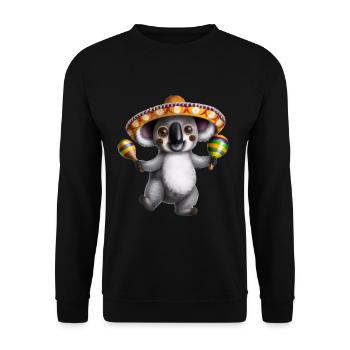Cinco De Mayo Koala - Sweat-shirt Unisexe - noir - Devant - Alina (178cm) & Michal (187cm)