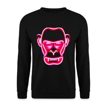 Monkey gambling - Unisex Sweatshirt - black - Front - Alina (178cm) & Michal (187cm)