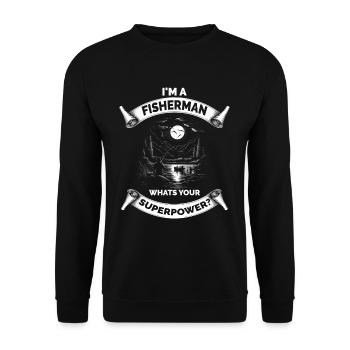 Drôle de pêche Anlger - Sweat-shirt Unisexe - noir - Devant - Alina (178cm) & Michal (187cm)