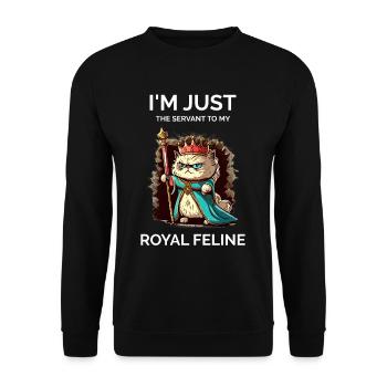 Cat Lady - Drôle - Sweat-shirt Unisexe - noir - Devant - Alina (178cm) & Michal (187cm)