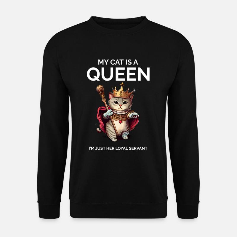 Stolze Katzenbesitzerin Katzenmutter - Unisex Pullover - Schwarz