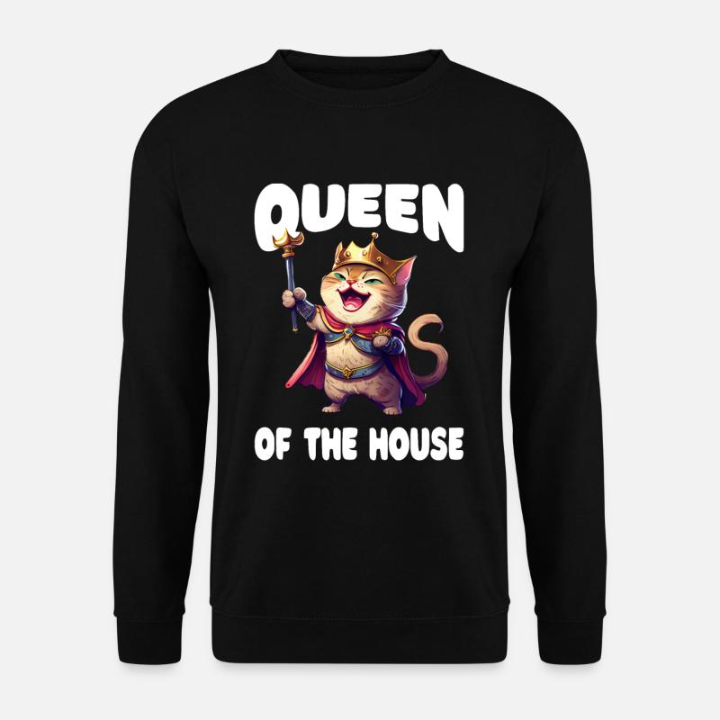 Proud Cat Mom - Unisex Sweatshirt - black