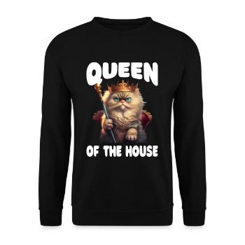 Cat Parents Saying Kitten - Unisex Sweatshirt - black - Front - Alina (178cm) & Michal (187cm)