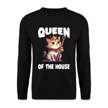 Fur Parents Kitten Cat Daddy Cat Mom - Unisex Sweatshirt - black - Front - Alina (178cm) & Michal (187cm)