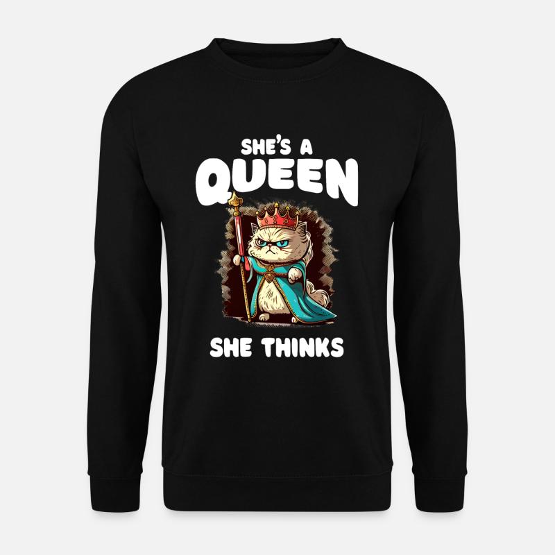 Cat Lady - Funny - Unisex Sweatshirt - black