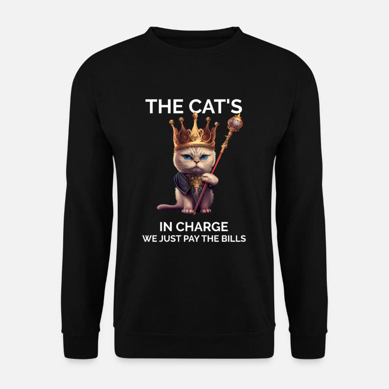 Proud Cat Owner - Unisex Sweatshirt - black
