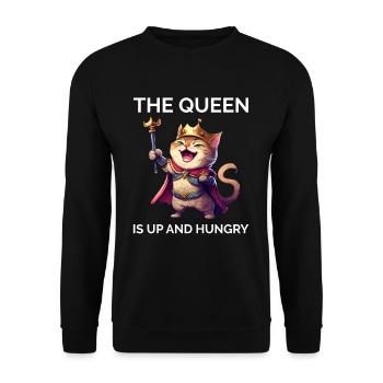 Fur Parents Kitten Cat Daddy Cat Mom - Unisex Sweatshirt - black - Front - Alina (178cm) & Michal (187cm)