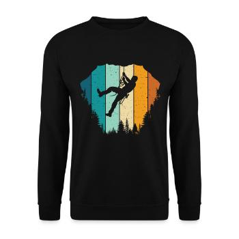 Grimpeur d’escalade - Sweat-shirt Unisexe - noir - Devant - Alina (178cm) & Michal (187cm)