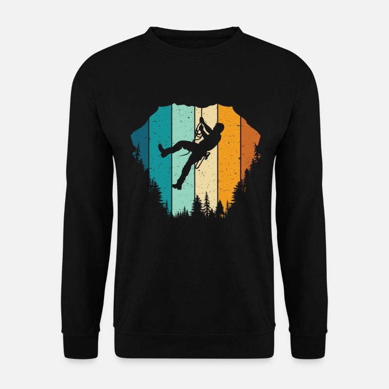 Rock Climbing Climber - Unisex Pullover - Schwarz