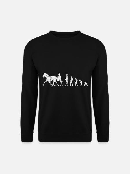 Courses de trotters au trot dans le style Evolution - Sweat-shirt Unisexe - noir