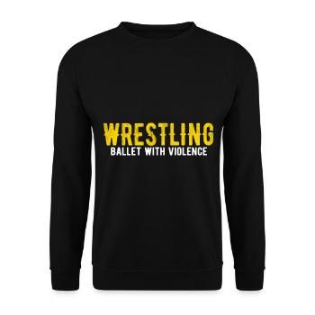 Grappling Martial Arts Wrestling - Unisex Pullover - Schwarz - Vorne - Alina (178cm) & Michal (187cm)
