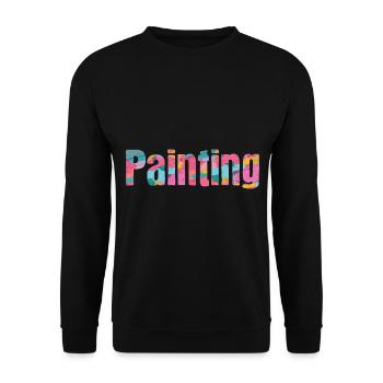 Maler Zeichner für Künstler - Unisex Pullover - Schwarz - Vorne - Alina (178cm) & Michal (187cm)