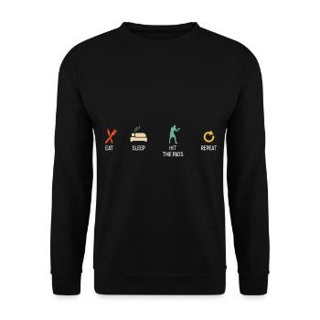 Boxsport Boxing - Unisex Pullover - Schwarz - Vorne - Alina (178cm) & Michal (187cm)