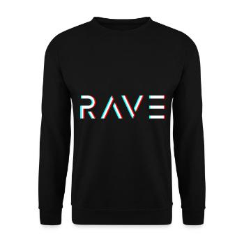 Speedcore Gabber Frenchcore Schranz Hardtekk Rave - Unisex Pullover - Schwarz - Vorne - Alina (178cm) & Michal (187cm)