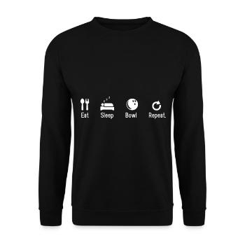 Bowling - Unisex Pullover - Schwarz - Vorne - Alina (178cm) & Michal (187cm)