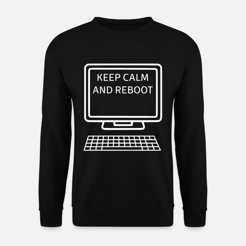 Computer Restart - Unisex Sweatshirt - black