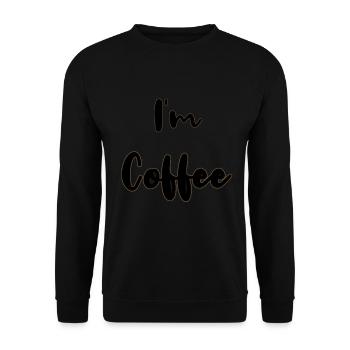 coffee and milk valentinstday - Sweat-shirt Unisexe - noir - Devant - Alina (178cm) & Michal (187cm)