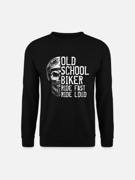 Old School Biker Ride Vélo de moto rapide et bruyant - Sweat-shirt Unisexe - noir