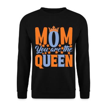 Mom Mother's Day Gift Idea Pregnant - Unisex Sweatshirt - black - Front - Alina (178cm) & Michal (187cm)