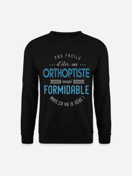 orthoptiste formidable - Sweat-shirt Unisexe - noir