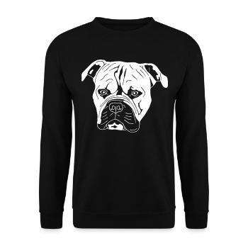 Continental Bulldog - Unisex Pullover - Schwarz - Vorne - Alina (178cm) & Michal (187cm)